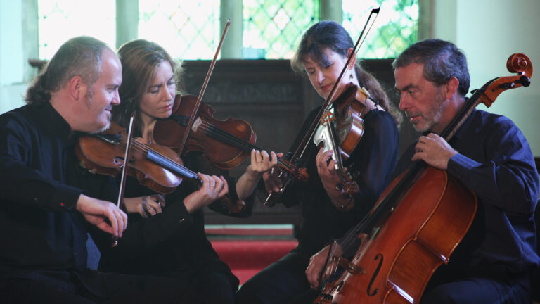 The Bingham String Quartet, which premiered David’s 3rd and 4th Quartets.